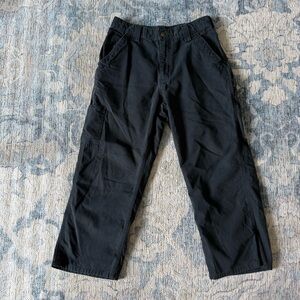 Carhartt black cargo painter pants waist 30, inseam 23”